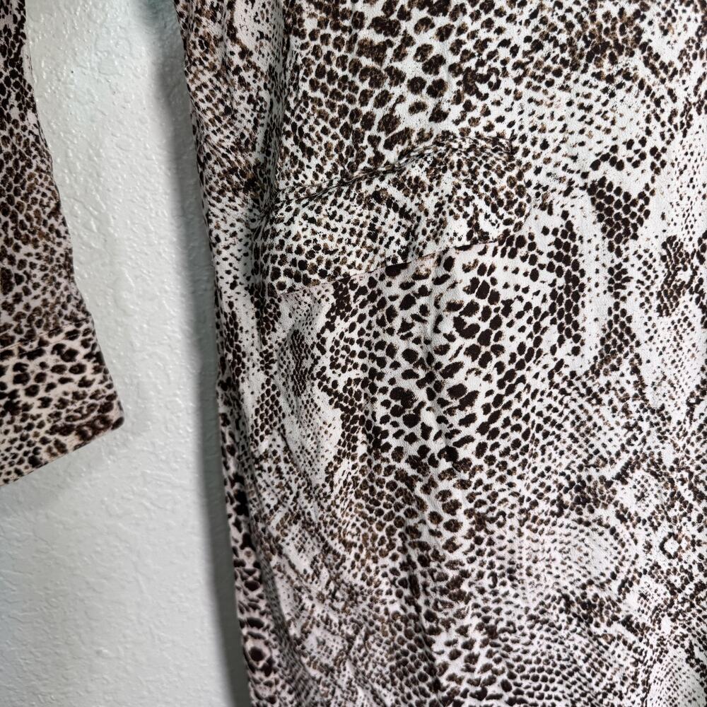 Free People Duster Cardigan Womens Small Wild Nights Snakeskin Snake Print Open - Picture 7 of 12